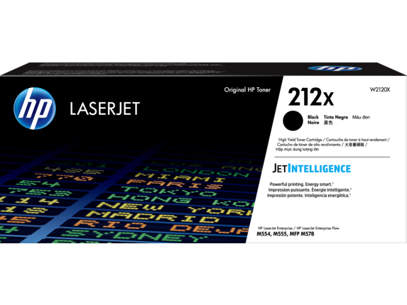 טונר מקורי שחור HP 212X High Yield Black W2120X