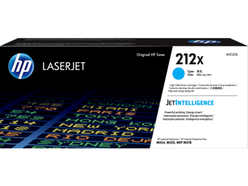טונר מקורי כחול HP 212X High Yield Cyan W2121X