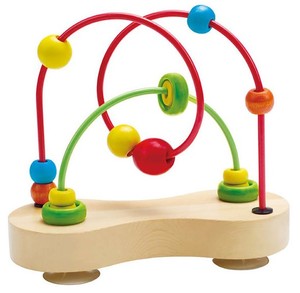 DOUBLE BUBBLE - צעצוע השחלת חרוזים עם הדבקה לשולחן