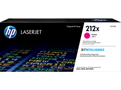 טונר מקורי אדום HP 212X High Yield Magenta W2123X