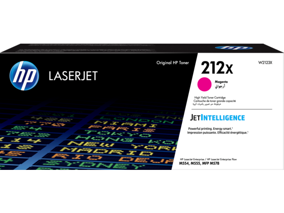 טונר מקורי אדום HP 212X High Yield Magenta W2123X