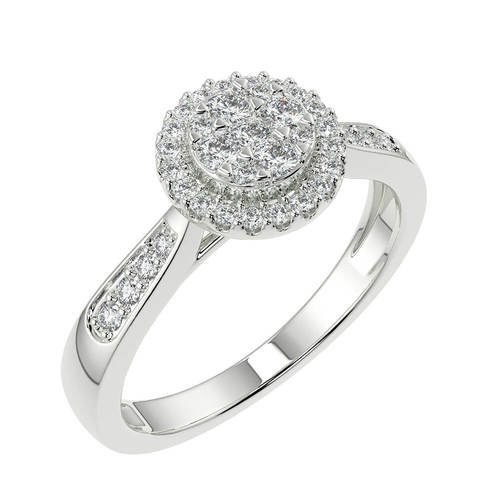 טבעת יהלומים מזהב 14K