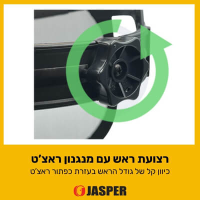 רצועת ראש עם מנגנון ראצ'ט