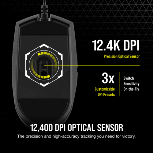עכבר לגיימרים עם תאורה Ultra-Light FPS/MOBA Gaming Mouse