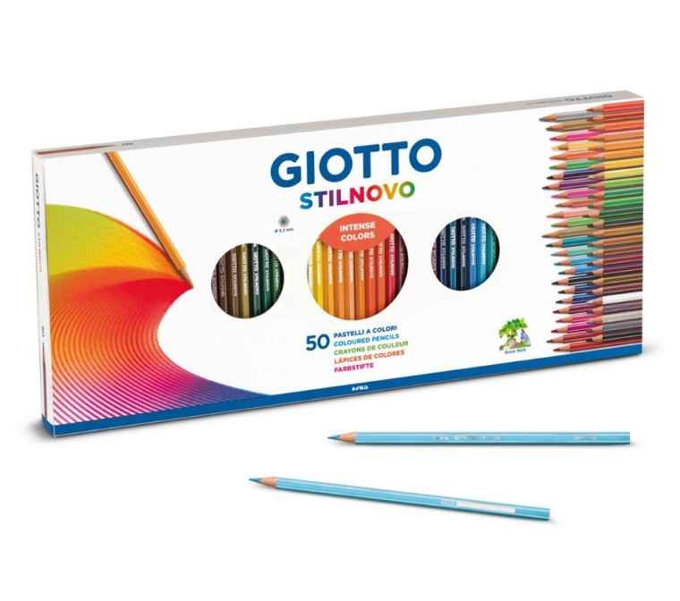 סט 50 עפרונות צבועניים איכותיים לילדים מבית GIOTTO (איטליה)