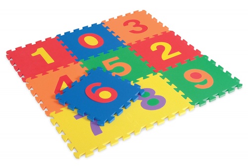 שטיח פעילות פאזל 10 חלקים מספוג רך - מספרים