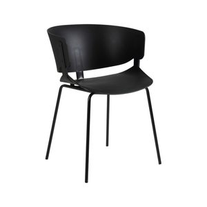 כסא אורח  פלסטיק בד דגם ברצלונה 