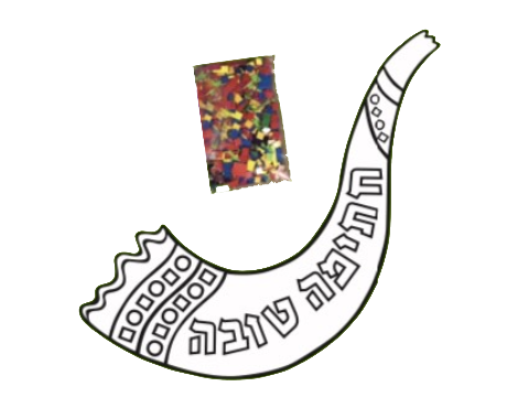 ערכת יצירה - שופרות לצביעה עם פסיפס צבעוני - 36 יח'