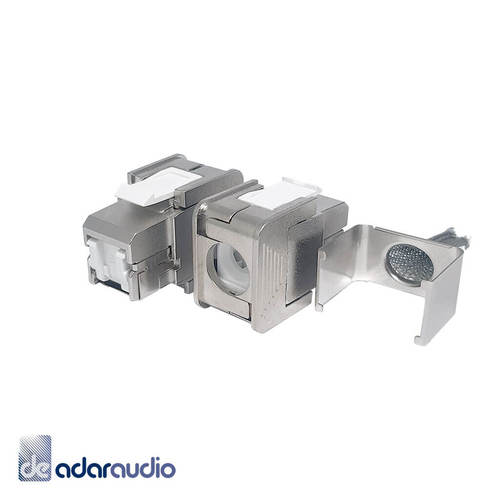 שקע קיסטון RJ45 CAT6a מסוכך מקצועי