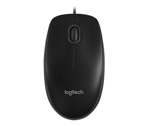 ‏עכבר ‏חוטי LogiTech B100 בצבע שחור