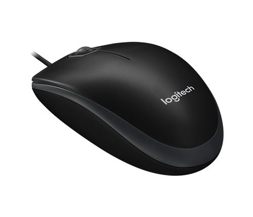 ‏עכבר ‏חוטי LogiTech B100 בצבע שחור