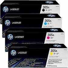 סט טונרים מקוריים HP 305A שלם