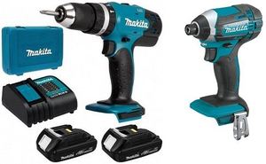 סט מברגות נטען DLX2142Y001 18V מתוצרת Makita