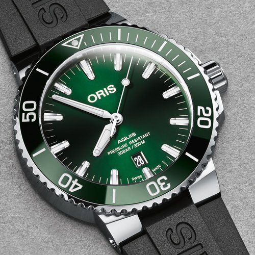 ORIS 0173377304157-0742464EB 43.5MM Aquis Date 