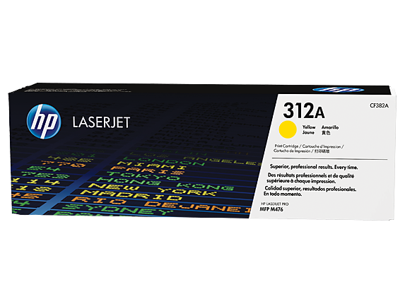 טונר צהוב מקורי HP 312A Yellow CF382A