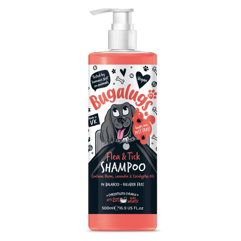שמפו לכלב בוגלוגס לפרעושים וקרציות 500 מל FLEA&TICK