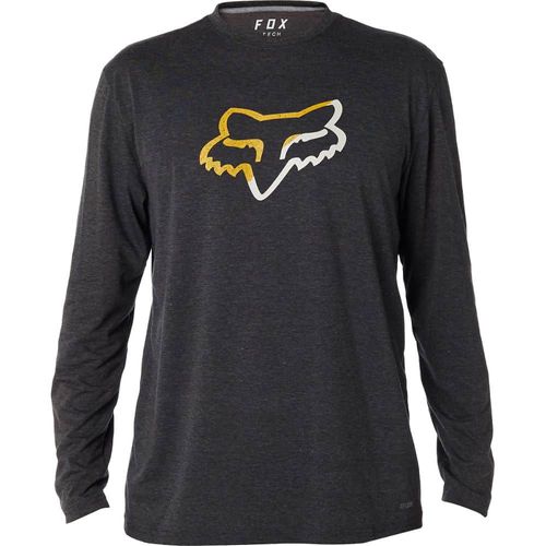 חולצה ארוכה אפור - PLANNED OUT LS TECH TEE