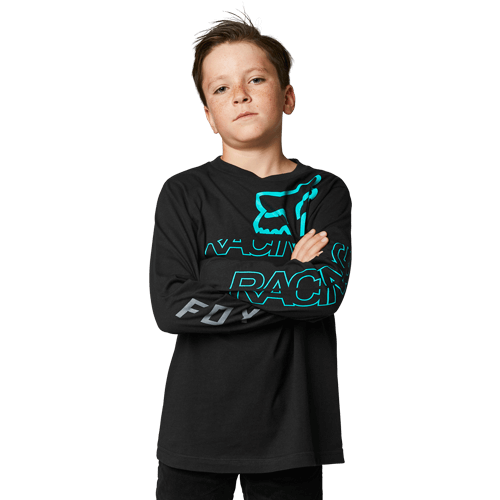 חולצת ילדים ארוכה שחור -  YOUTH SKEW LS TEE