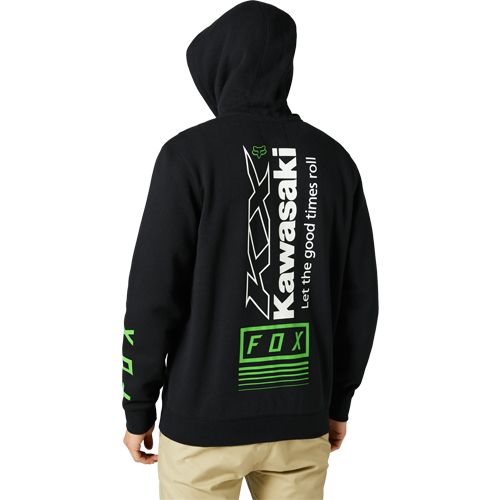 פליז עם רוכסן שחור - KAWI ZIP FLEECE