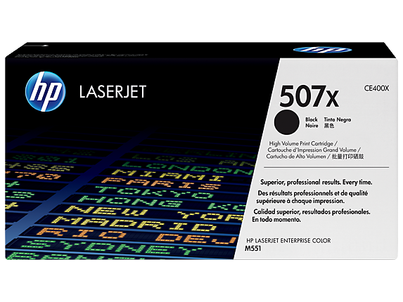 טונר מקורי HP 507X High Yield Black CE400X