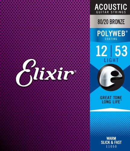 סט מיתרים לאקוסטית Elixir Polyweb 0.12