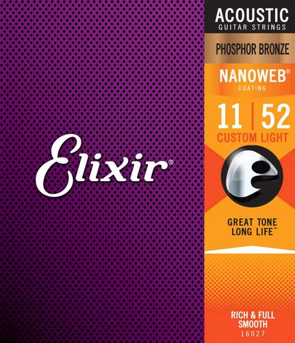 סט מיתרים לאקוסטית Elixir Phosphor Bronze 0.11