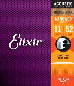 סט מיתרים לאקוסטית Elixir Phosphor Bronze 0.11