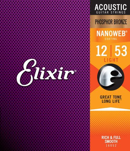 סט מיתרים לאקוסטית Elixir Phosphor Bronze 0.12