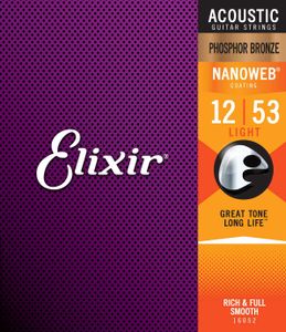 סט מיתרים לאקוסטית Elixir Phosphor Bronze 0.12