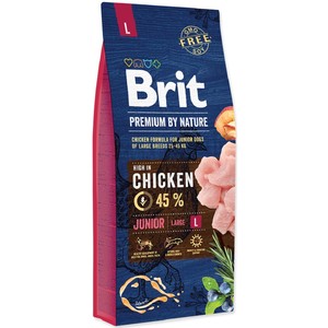 בריט עוף גור גזע גדול 15 ק"ג – BRIT לגורים מגזע גדול