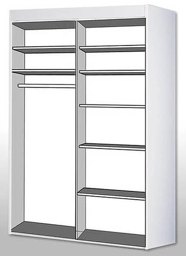 ארון בגדים עם 2 דלתות הזזה דגם 2068