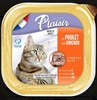 מעדן לחתול בטעם עוף פלזיר PLAISIR 