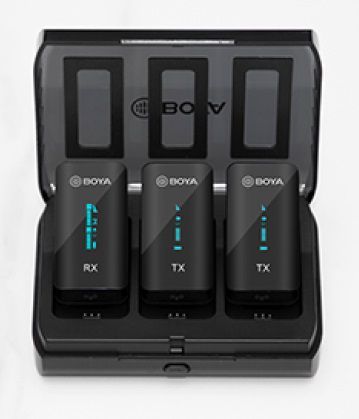 זוג מיקרופונים אלחוטיים Boya BY-XM6-K2