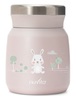 תרמוס מבודד למזון ונוזל 300 מ''ל עם נעילת וואקום - ורוד ארנב