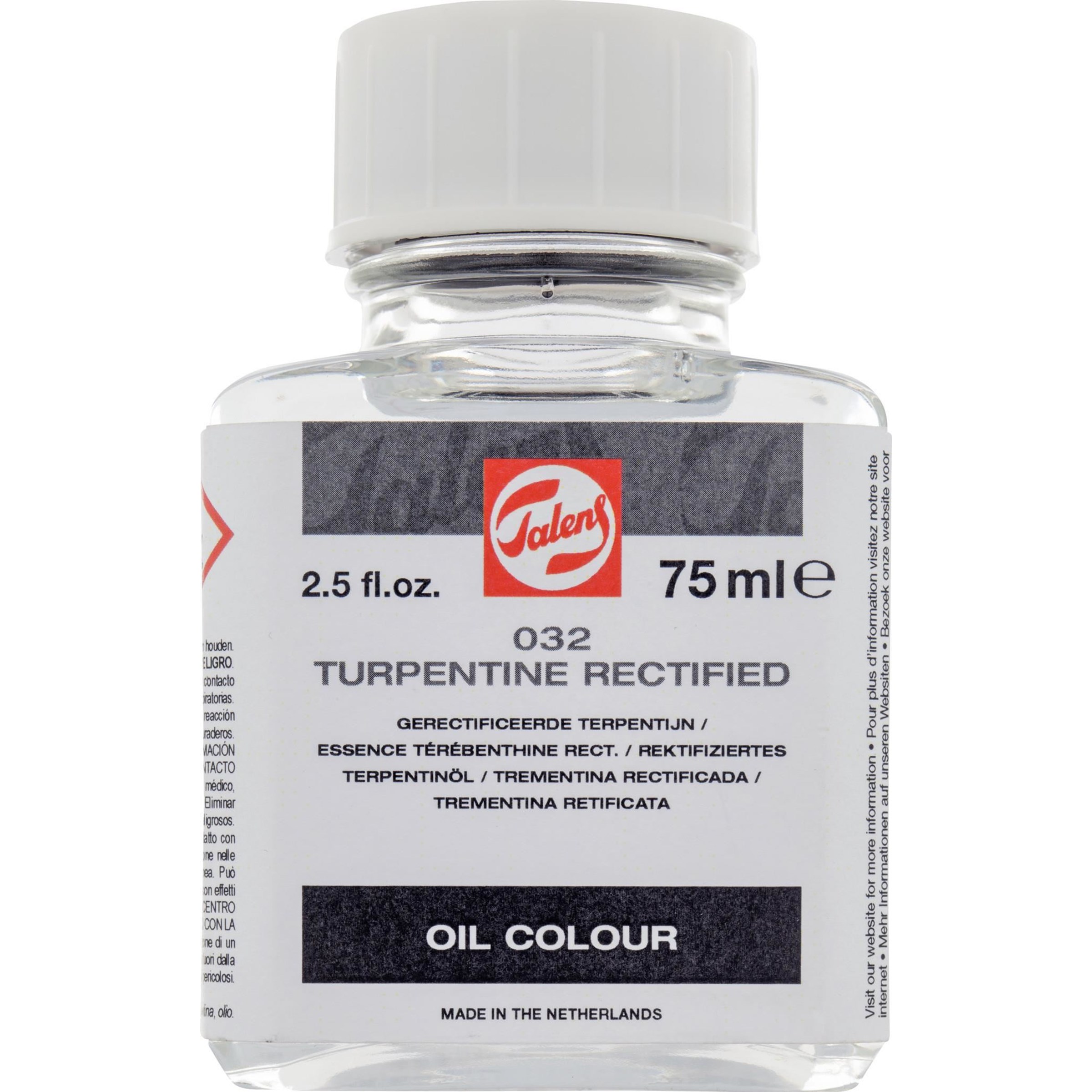 טרפנטין לצבעי שמן (75 מ"ל) TURPENTINE RECTIFIED 032