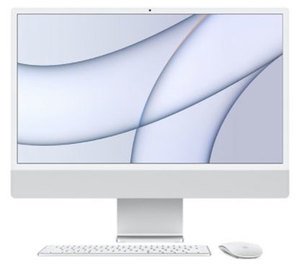 מחשב נייח APPLE IMAC RETINA 24" M1 8GB 256SD SILVER AIO MGTF3HB/A