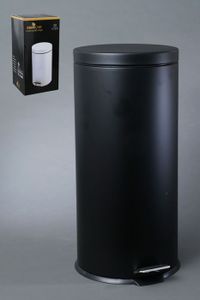 פח אשפה 30L בצבע שחור מט