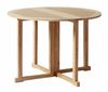  שולחן פרפר עגול עץ טיק 110 ס"מ butterfly table