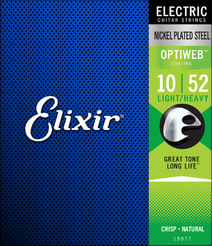 סט מיתרים לחשמלית Elixir Optiweb 0.10-0.52