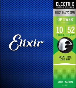 סט מיתרים לחשמלית Elixir Optiweb 0.10-0.52