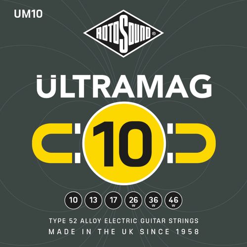 סט מיתרים 0.10 לחשמלית Rotosound UltraMag 10 GAUGE