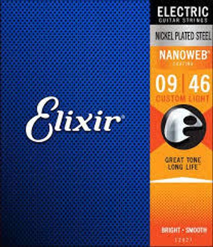 סט מיתרים לחשמלית 0.46-ELIXIR NANOWEB 12027 0.09