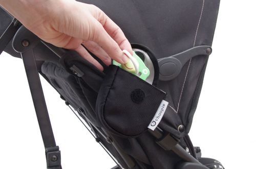 נרתיק למוצץ / מפתחות עם חיבור לעגלה - טורקיז