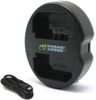 מטען USB כפול Wasabi Power LCH-DC-LP-E6