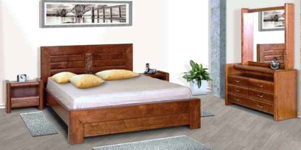 חדר שינה קומפלט דגם R 43 מעץ מלא מבית SLEEPNET