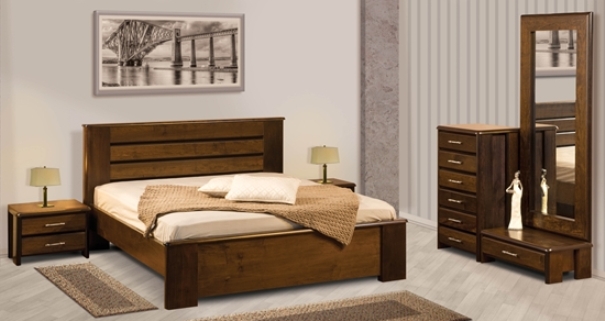 חדר שינה קומפלט דגם R 28 מעץ מלא מבית SLEEPNET