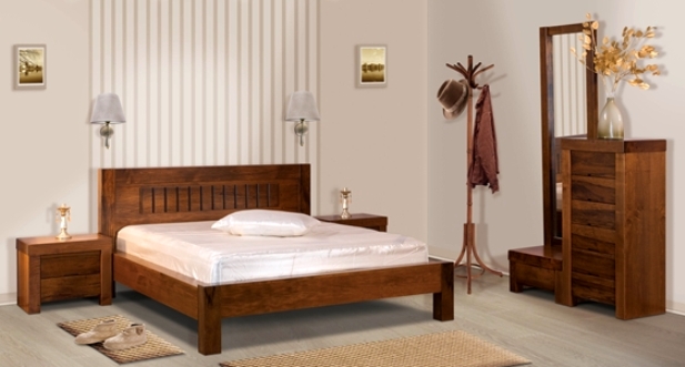 חדר שינה קומפלט דגם R 11 מעץ מלא מבית SLEEPNET