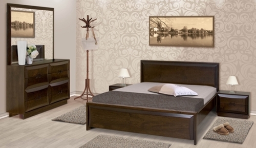 חדר שינה קומפלט דגם R 31 מעץ מלא מבית SLEEPNET