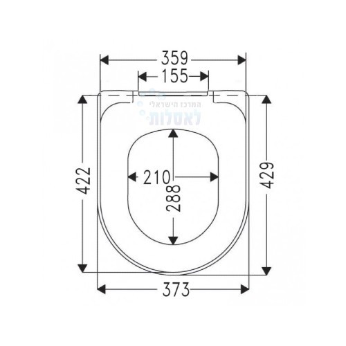 מושב אסלה VB3100003 98M9C101 Villeroy & Boch | מושב אסלה דק טריקה שקטה | לבן | ARCHITECTURA ארכיטקטורה ווילרוי אנד בוש.