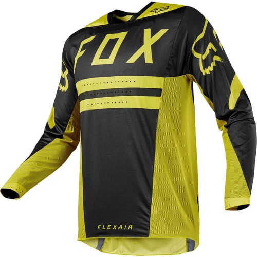 חליפת רכיבה פלקאייר שחור / חרדל - FOX FLEXAIR PREEST 